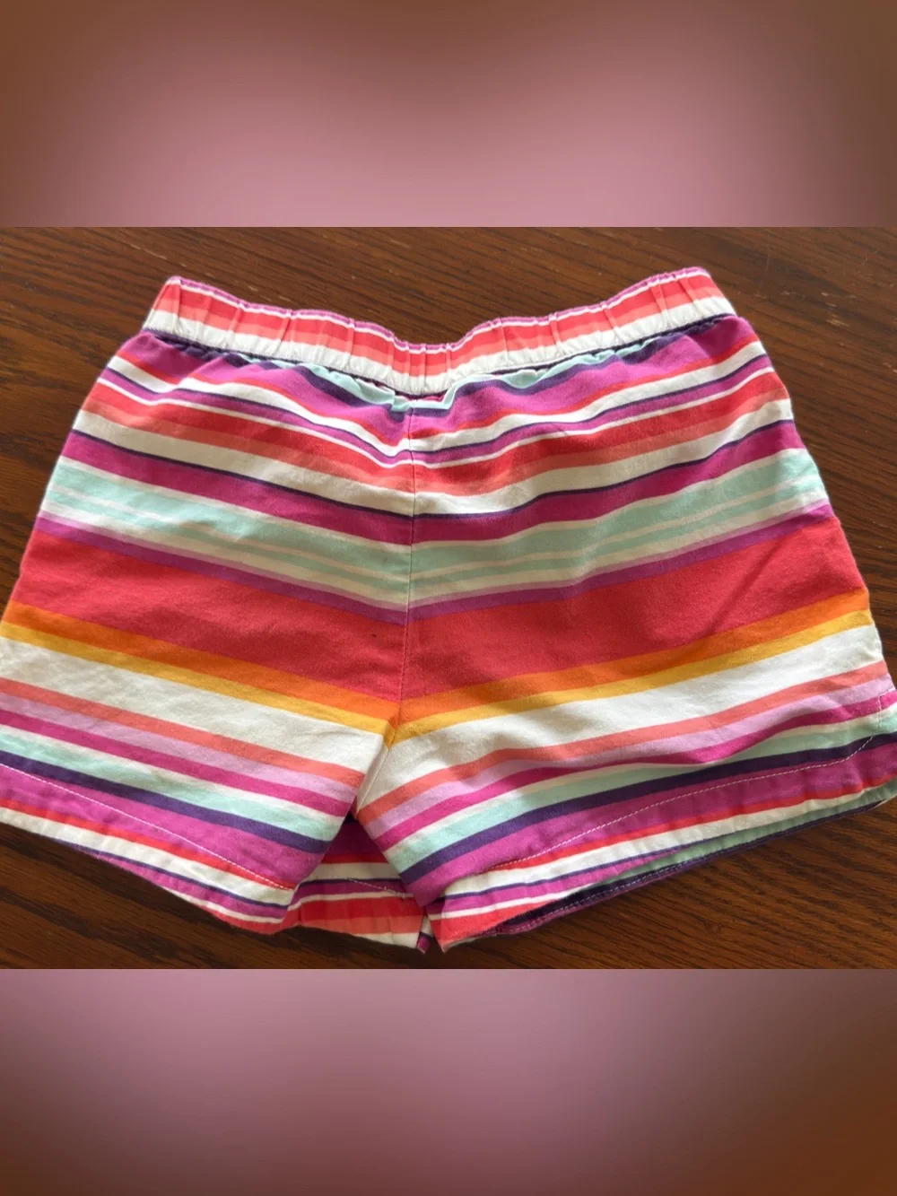 Gymboree Bright Striped Shorts in Coral, Pink, Aqua & Yellow